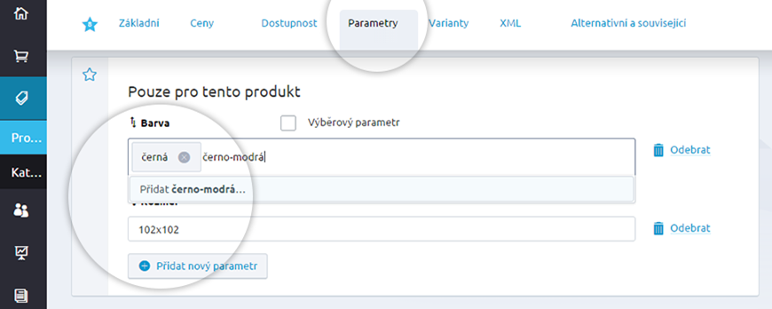 Parametry produktu
