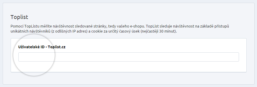 Uživatelské ID Toplist