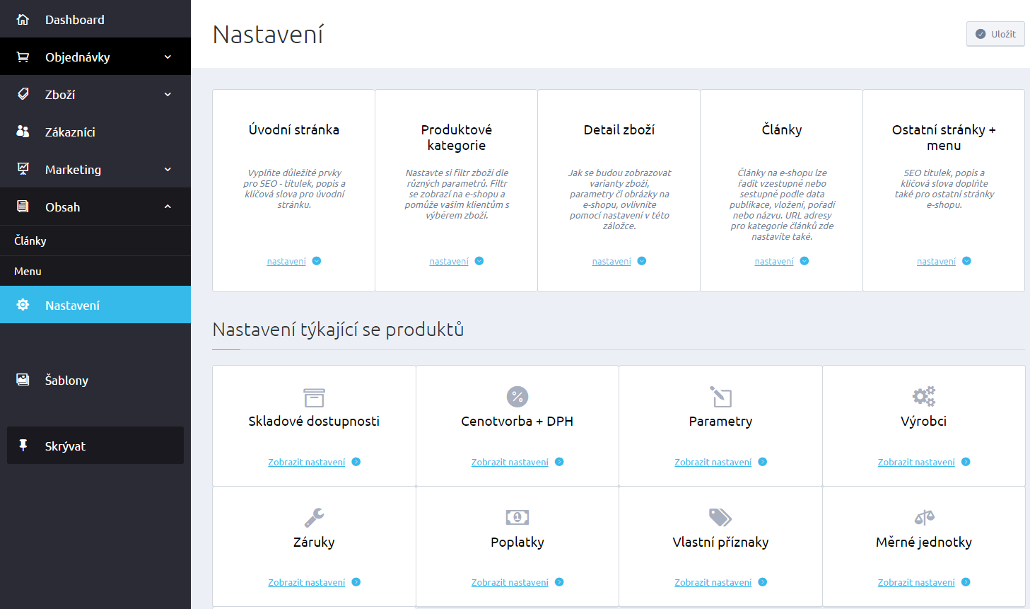 FastCentrik manuál - Základní nastavení - FastCentrik