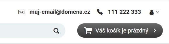 Hlavička – zobrazení HTML bloků